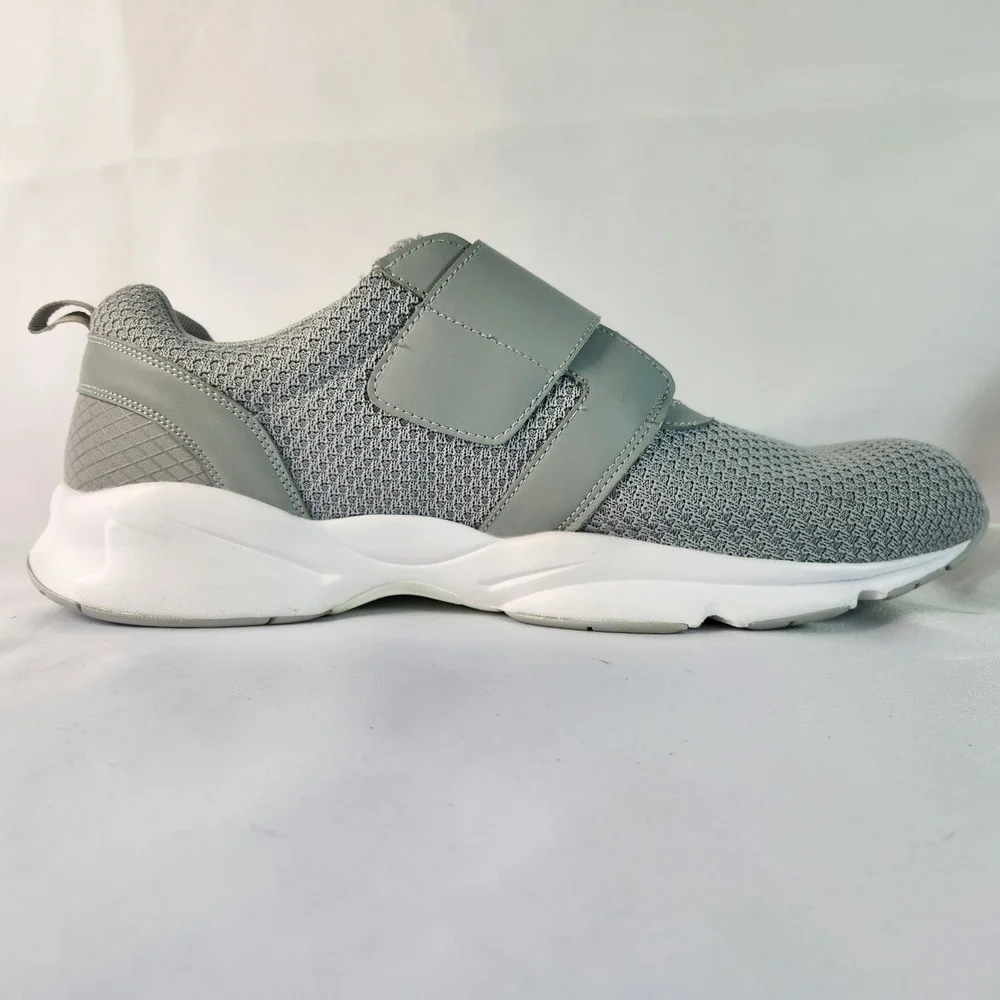 Propet Stability X Strap Gray White Walking Sneakers Mens Size 16X 3E Extra Wide